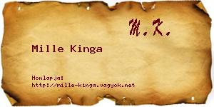 Mille Kinga névjegykártya